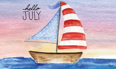 Hello July Wallpapers, Lock Screen Desktop Wallpaper, July Iphone Wallpaper, Iphone Wallpaper 2022, July 2022 Calendar, Chalkboard Art Quotes, 4th Of July Wallpaper, July Background, Wallpaper 2022