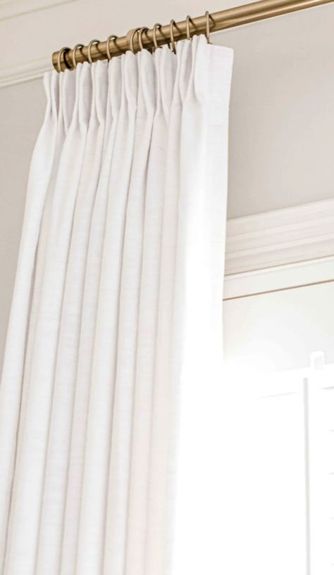 White Pinch Pleat Curtains, Linen Roman Shades Living Room, Triple Pleat Curtains, Pinch Pleated Drapes Living Rooms, Roman Shades With Blinds, Kitchen Drapery Ideas, Roman Shades Dining Room, Bedroom Drapes Master, Townhouse Upgrades