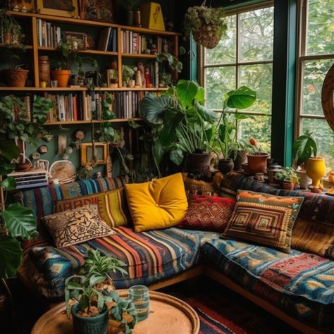 Achieving Bohemian Maximalist Decor on a Budget: Thrifted Treasures and Tips - Mommysavers Bohemian Maximalist Decor, Martin Elias, Jewel Tone Room, Bohemian Maximalist, Boho Vintage Decor, Vintage Decor Ideas, Inspire Me Home Decor, Maximalist Decor, Apartment Decor Inspiration