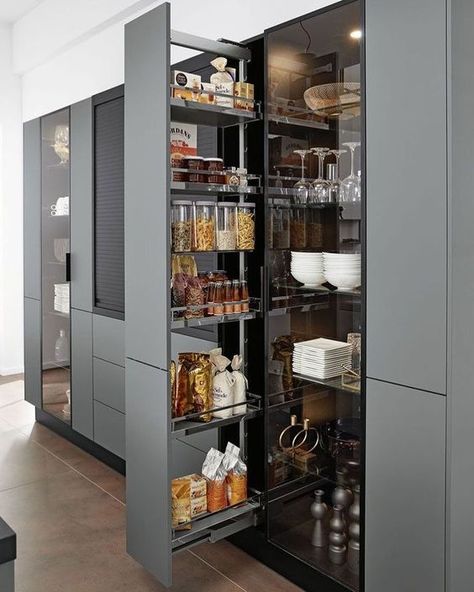 Patrick House, Clever Storage Ideas, Kitchen Cupboard Designs, Kitchen Glass, Kitchen Remodel Inspiration, Kitchen Design Modern White, Modern Kitchen Design Open Concept, Kitchen Remodel Before And After, Kitchen Cabinet Remodel