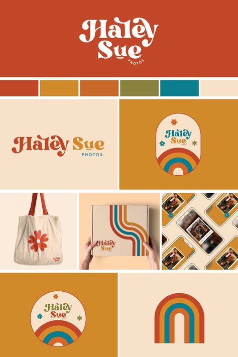 Haley Sue Photos Brand Board - Stelle Design Market Landscape, Brand Board Design, Whimsical Characters, Expert Logo, Timeless Simplicity, Design Studio Logo, Desain Editorial, Branding Projects, Retro Brand