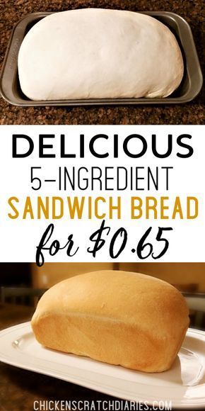 Easy homemade sandwich bread -for pennies a loaf. #HomemadeBread #SaveMoney #Recipe Homemade Sandwich Bread, Pudding Chia, Pembuat Roti, Homemade Sandwich, Sandwich Bread Recipes, Best Bread Recipe, Types Of Bread, Bread Machine Recipes, Easy Bread Recipes