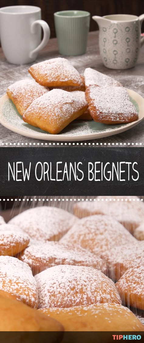 New Orleans Beignets, Beignet Recipe, Patisserie Fine, Easy Treat, Easy Treats, Big Easy, French Quarter, Food Cakes, Beignets