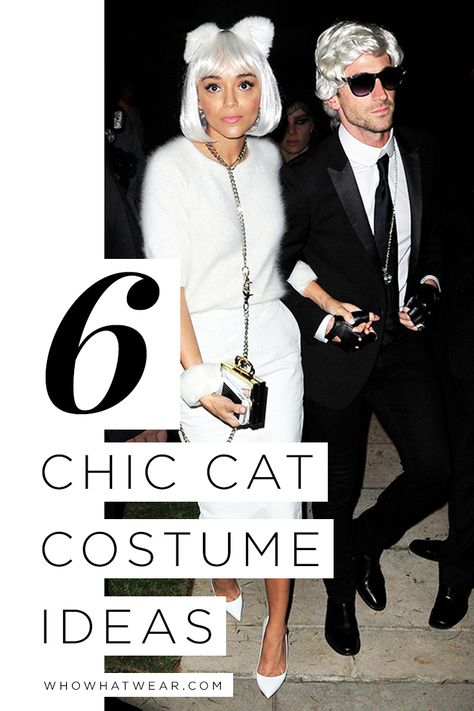 What to wear if you want to dress as a cat for Halloween Homemade Cat Costume For Women, Adult Cat Costume For Women Diy, Diy Adult Cat Costume For Women, Cat Diy Costume, Women Cat Costume, Adult Cat Costume For Women, Diy Cat Halloween Costumes For Women, White Cat Costume Women, Cute Cat Costumes For Women