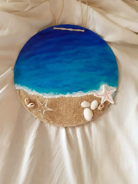 Wall hangings,sea art,DIY art . Sea Theme Clay Art, Diy Ocean Decor Sea Theme Wall Art, Art With Sea Shells Diy Ideas, Clay Ocean Art, Sea Clay Art, Resin Sea Art, Ocean Ceramics Ideas, Beach Clay Ideas, Ocean Room Decor Diy