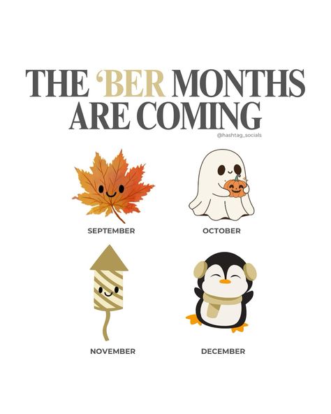 The ‘ber months are coming! 🍁🍂 The Ber Months, Ber Months, Art