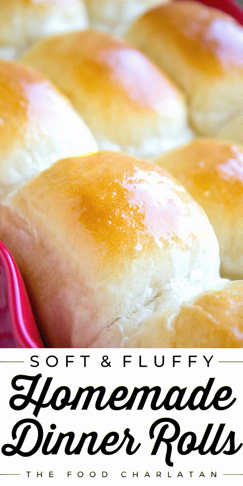 Aunt Shirley's Famous Homemade Dinner Rolls from The Food Charlatan. These buttery Dinner Rolls are so light, so fluffy, with SO much heavenly buttery goodness. Who needs dinner when you've got these dinner rolls?? I could eat the whole batch. My Aunt Shirley is basically the baking queen. This is her famous dinner roll recipe! The buttery flavor is amazing. They're the perfect dinner roll for every holiday - Thanksgiving, Christmas, Easter, you name it. I love making them for Sunday dinner. Best Homemade Dinner Rolls, Dinner Rolls Recipe Homemade, Buttery Dinner Rolls, Dinner Roll Recipe, Thanksgiving Rolls, Yeast Rolls Recipe, Fluffy Dinner Rolls, The Food Charlatan, Dinner Roll