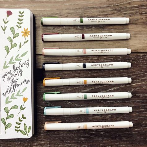 Offices Ideas, Archer And Olive, Bullet Journal Contents, Type Of Paint, Bujo Layout, Creating A Bullet Journal, Bullet Journal Hacks, Pretty Pens, The Archer