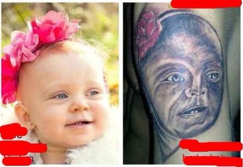 E.T. baby: | 38 People Who Will Make You Feel Better About Your Life Choices Tattoos Gone Wrong, Terrible Tattoos, Horrible Tattoos, American Funny Videos, Worst Tattoos, Tattoos Dragon, Indian Funny, Tattoos Meaning, Tattoo Fails