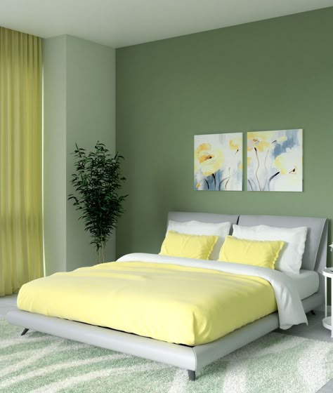 Teal And Yellow Bedroom, Room Color Ideas Bedroom, Living Room Color Combination, Best Wall Colors, Room Color Ideas, Room Color Combination, Wall Color Combination, Yellow Furniture, Teal Decor