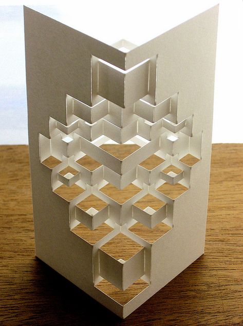 cube module reverse | Flickr - Photo Sharing! Architecture Origami, Origami Architecture, Paper Structure, Origami Decoration, Paper Architecture, Paper Engineering, Origami And Kirigami, Folding Origami, Origami Rose