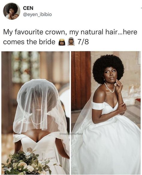 Bride With Afro, Abuja Nigeria, Culture Festival, Beautiful Comments, Natural Wedding Hairstyles, New Followers, Black Bride, Dream Wedding Ideas Dresses, Love Your Hair