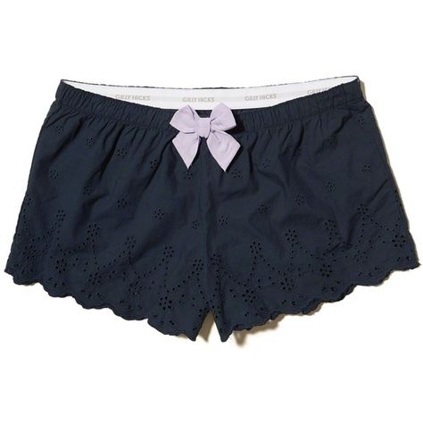 Hollister Eyelet Woven Sleep Shorts ($9.98) ❤ liked on Polyvore featuring intimates, sleepwear, pajamas, shorts, navy lace, blue pajamas, lace sleepwear and lace pajamas Blue Pajamas, Lace Pajamas, Pajamas Shorts, Lace Sleepwear, Time Clothes, Pajama Outfits, Lounge Outfit, Lazy Outfits, Uniqlo Women