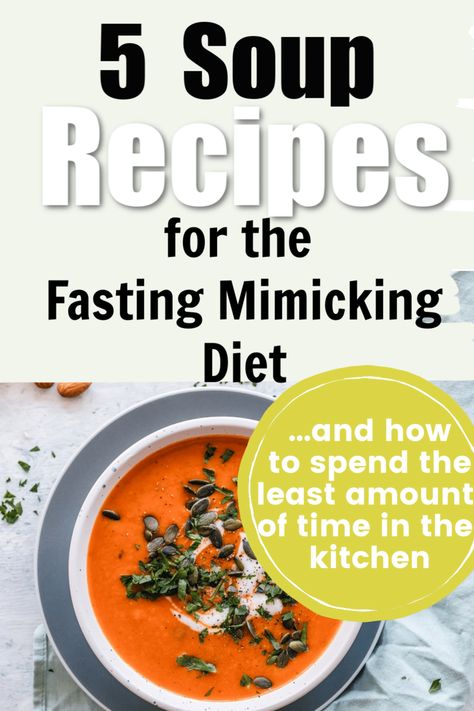 5 Prolon-Inspired Soup Recipes for a Modified Fast - Fasting With Intention Fasting Soup Recipes, Fasting Soup, Fast Mimicking Diet, Fmd Diet, Fmd Recipes, Longevity Recipes, Diet Soup, Fasting Recipes, Cleaner Eating