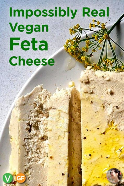 Almond Feta Vegan, Vegan Feta Cheese Recipe, Dairy Free Cheese Recipe, Greek Salads, Vegan Feta, Feta Cheese Recipes, Vegan Feta Cheese, Vegan Cheese Recipes, Dairy Free Cheese