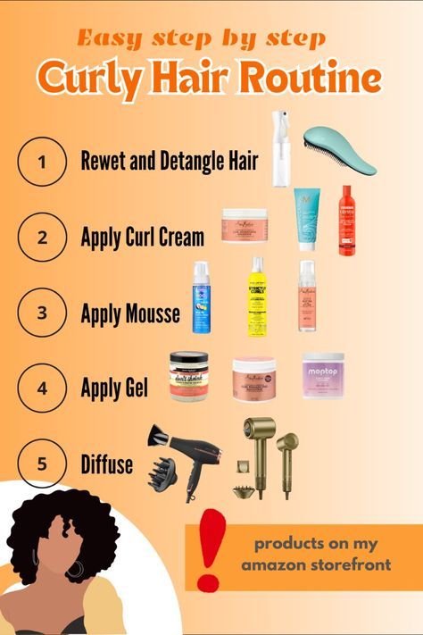 Curl Cream, Curly Hair Routine, Bouncy Curls, Frizz Control, Curly Hair Care, Good Hair Day, Curly Hair Tips, Hair Routines, Curly Girl