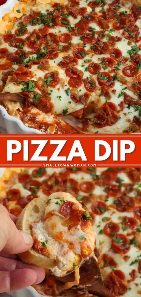 Hot Pizza Dip, Best Dip Recipes, Hot Pizza, Jalapeno Popper Dip, Pizza Dip, Delicious Dips Recipes, Football Snacks, Football Party Food, Pizza Flavors