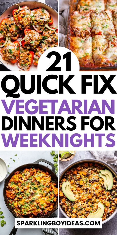 Explore our vegetarian dinner recipes, perfect for quick weeknight meals and satisfying comfort food. Discover easy healthy vegetarian meals that the whole family will love. From one-pot vegetarian recipes to high-protein vegetarian dinners, we've got you covered. Dive into our budget-friendly plant-based meals, including delicious vegetarian pasta recipes, vegetarian casseroles, vegetarian crockpot recipes, and lentil recipes for creative dinner ideas. So try these family-friendly dinner ideas. Healthy Vegetarian Meals, Pasta Recipes Vegetarian, Vegetarian Dinner Recipes, Vegetarian Recipes Dinner Healthy, Vegetarian Casserole, Vegetarian Crockpot Recipes, Easy Vegetarian Dinner, Vegetarian Pasta Recipes, Meatless Dinner