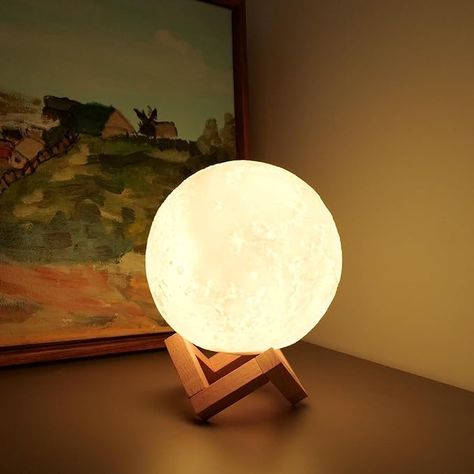 Moon Light Lamp, Aesthetic Moon, Unique Night Lights, Pinterest Contest, Moon Lamp, Kids Night, Moon Light, Space And Astronomy, Touch Control