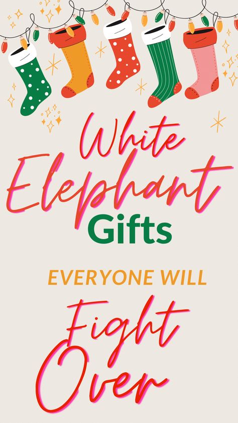 White Elephant Lottery Tickets, Christmas Scratcher Gift Ideas, Christmas Party White Elephant, Secret Santa List Ideas, Gift Ideas For Christmas Party, Diy Dirty Santa Gifts, Gift Ideas For Gift Exchange Christmas, White Elephant Gift Ideas Alcohol, Gifts Under 25 Secret Santa