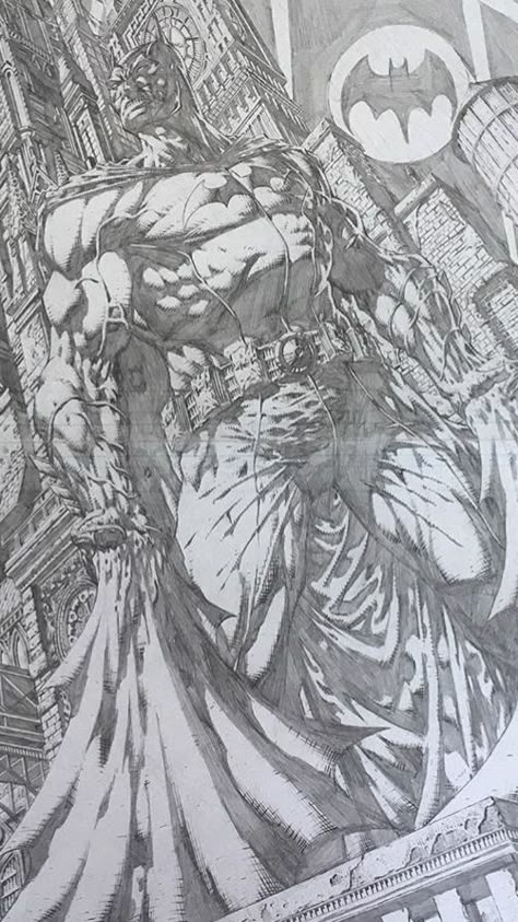 Different Comic Art Styles, Comic Book Pencil Art, How To Draw Comics Characters, David Finch Anatomy, Zhc Drawings, Zhc Comic Art, Zhc Art, Superhero Sketches, Lobo Dc