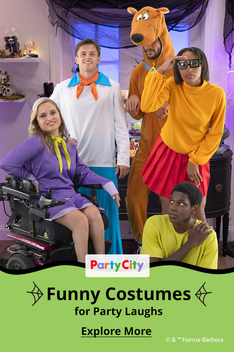 Turn up the laughs at costume parties! Explore our collection of funny & sassy looks made for party-going fun & comfort. The Thrill is Back! Funny Halloween Costumes For Kids, Bae Birthday, Costumes 2024, Party City Costumes, Spooky October, Halloween Makeup Pretty, Spooky Szn, Horror Posters