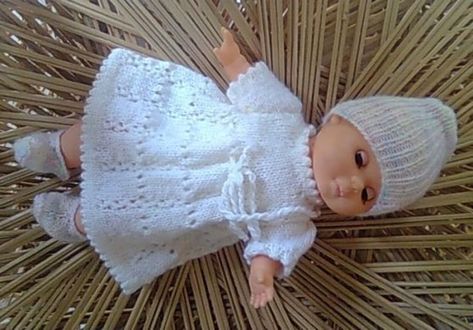 Knit Baby Doll, Baby Born Clothes, Knitting Dolls Free Patterns, Knitted Dolls Free, Doll Knitting Patterns, Barbie Knitting Patterns, Knitted Doll Patterns, Baby Doll Clothes Patterns, Baby Boy Knitting Patterns