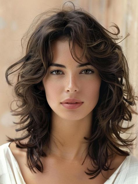 Short Haircuts For Women With Frizzy Hair, Big Wavy Curls Short Hair, Thick Wavy Shoulder Length Hair, Wavy Haircut With Curtain Bangs, Medium Hairstyle Women Wavy, Medium Hair Layers Wavy, Layers For Naturally Wavy Hair, Best Haircut For Frizzy Wavy Hair, Short Frizzy Hair Haircuts