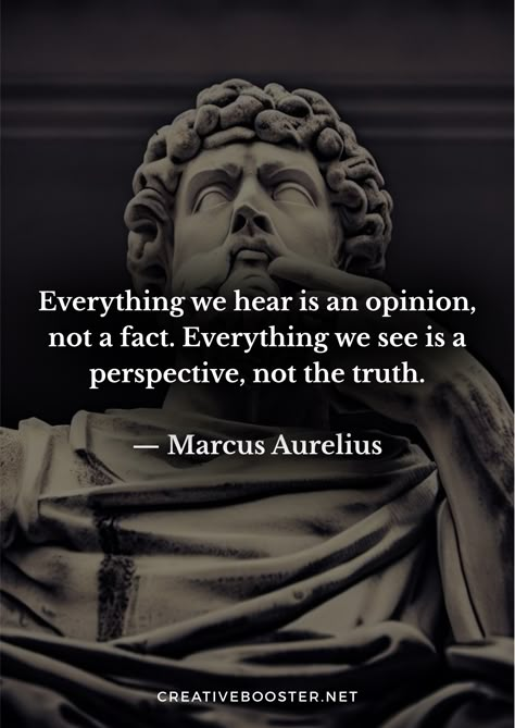 105+ Best Marcus Aurelius Quotes on Life & Stoicism – CreativeBooster Markus Aurelius Quote, Meditations Marcus Aurelius, Quotes Stoicism, Aurelius Quotes, Marcus Aurelius Quotes, Perspective Quotes, Stoicism Quotes, Profound Quotes, Stoic Quotes