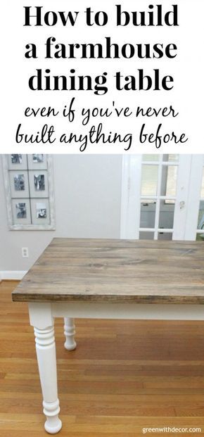 Diy Farmhouse Table With Leaf, Farmhouse Kitchen Table Diy, Build Table, Table Finishes, Rehab Furniture, Build A Farmhouse, Farmhouse Table Legs, Diy Farmhouse Ideas, Diy Farmhouse Decoration