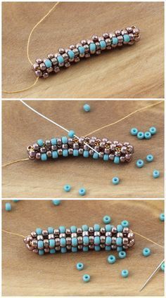 Woven Bracelet Tutorial, Cubic Right Angle Weave, Seed Bead Tutorials, Bead Weaving Tutorials, Beaded Necklace Patterns, Right Angle Weave, Beaded Bracelets Tutorial, Bead Weaving Patterns, Beaded Jewelry Tutorials