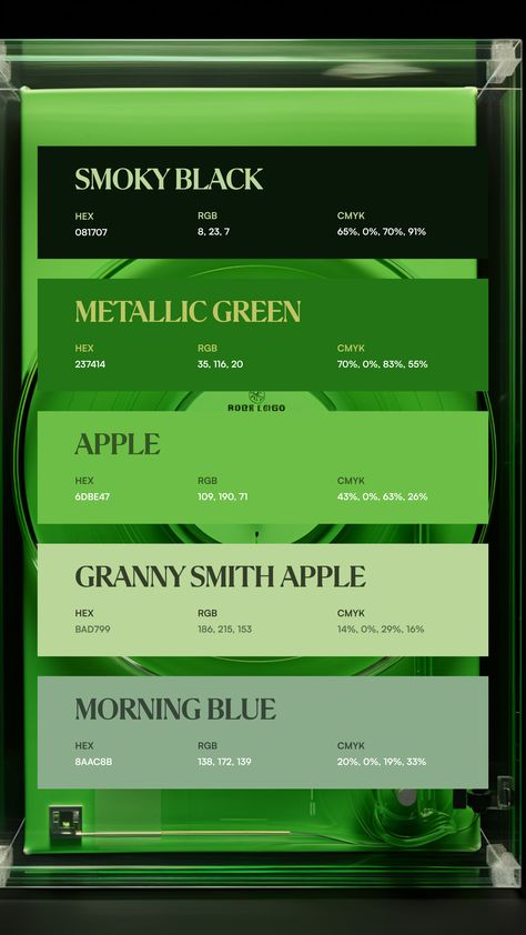 Colors:
081707
237414
6DBE47
BAD799
8AAC8B Pantone Green Shades, Green Color Trends, Colorful Aura, Pantone Green, Disney Minimalist, Ui Color, Create Color Palette, Pantone Colour Palettes, Color Design Inspiration