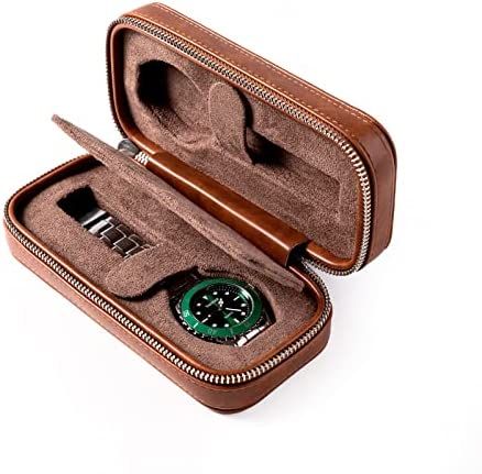 Travel Watch Case, Watch Case For Men, Watch Display Ideas, Watch Collection Display, Watch Roll Case, Watch Box For Men, Watch Display Stand, Leather Watch Roll, Leather Watch Case