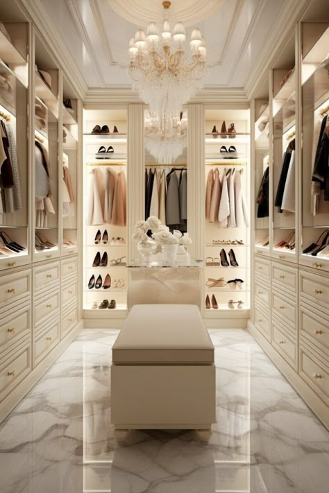 Full Walk In Closet, Master Wardrobe Design, Walk In Closet Ideas Master Luxury, Walk In Closet Aesthetic, Beautiful Walk In Closet, Walk In Wardrobe Ideas Master Bedrooms, Dressroom Ideas, Walk In Wardrobe Ideas, Ideas Master Bedrooms