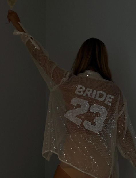 Currently Crushing On....This Sequin Bridal Shirt! - Green Wedding Shoes Chosen By Kyha, Wedding Dress Store, Bridal Bachelorette Party, Sequin Shirt, Future Wedding Plans, Cute Wedding Ideas, Wedding Goals, Dress Store, Bridal Wedding Dresses