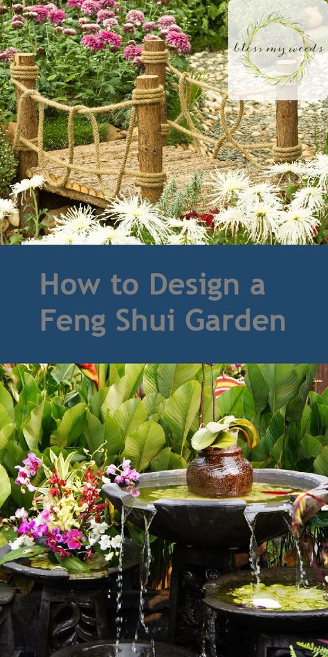 Garden Feng Shui, Feng Shui Garden Design, Feng Shui Garden, Fen Shui, Feng Shui Principles, Feng Shui House, Feng Shui Decor, Meditation Garden, Witch Garden