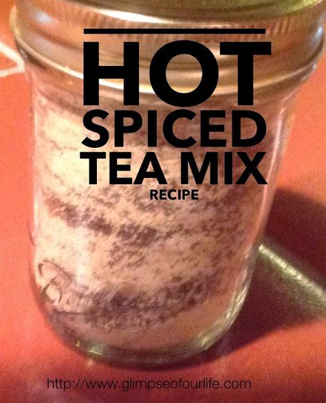 Spiced Tea Mix Recipe, Hot Spiced Tea Recipe, Russian Tea Mix Recipe, Friendship Tea Recipe, Spice Tea Mix, Spiced Tea Recipe, Tea Mixes, Friendship Tea, Spiced Tea