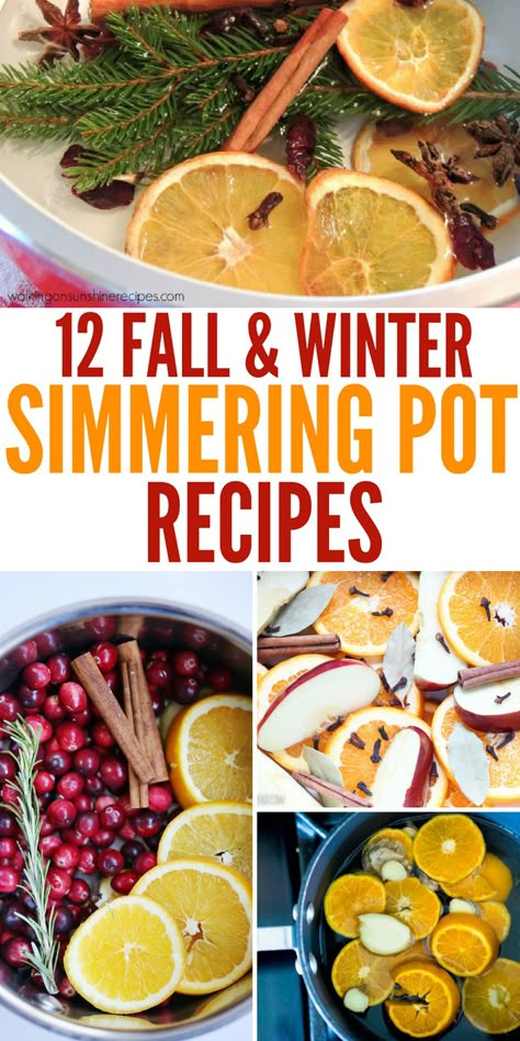 Simmering Pot Recipes, Simmering Pot, Stove Top Potpourri, Homemade Potpourri, Simmer Pots, Simmer Pot Recipes, Simmering Potpourri, Potpourri Recipes, Diy Scent