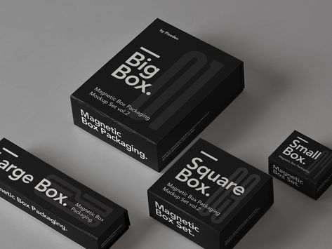 Black Box Design Packaging Ideas, Software Box Design, Product Box Design Packaging, Modern Packaging Design Inspiration, Black Packaging Box Design, 3d Box Design, Industrial Packaging Design, Black Box Packaging Design, Glove Packaging