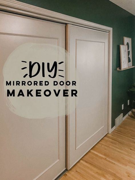 Covering Mirror Closet Doors, How To Update Mirrored Sliding Closet Doors, Upgrade Sliding Mirror Closet Doors, Makeover Sliding Closet Doors, Entryway Sliding Closet Doors, Closet Doors Ideas Bedroom Mirrored, Sliding Door Wardrobe Makeover Diy, Updating Sliding Mirror Closet Doors, Replace Sliding Closet Doors Ideas