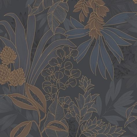 Tempaper & Co. ® Conferous Floral Non-pasted Wallpaper - On Sale - Bed Bath & Beyond - 38088030 Wallpaper Bed, Office Remodel, Upstairs Hallway, W Wallpaper, Metallic Wallpaper, Basement Bathroom, Bathroom Wallpaper, Elegant Interiors, Breathtaking Beauty