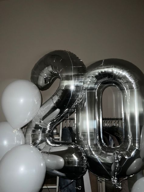 20th Birthday Astethic, 20 Balloons Birthday, 20 Birthday Party Aesthetic, 20th Birthday Vision Board, 20 Years Birthday Aesthetic, 20 Aesthetic Birthday, 20 Tahun Birthday, Birthday Party 20 Years, 20th Bday Aesthetic