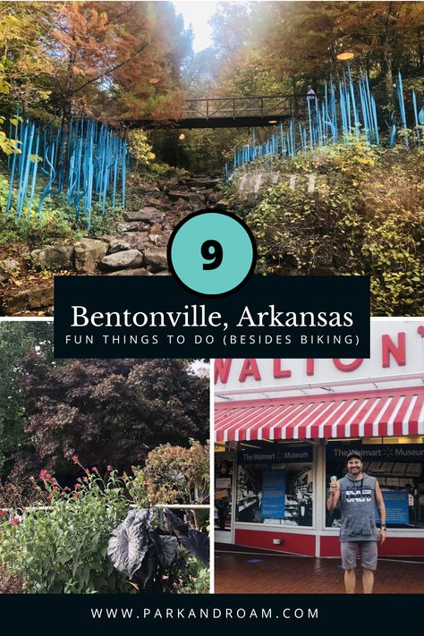 Are you planning a weekend getaway or road trip through northwest Arkansas? Look no further than this guide to the fun things to do in Bentonville, AR that don’t require getting on a bike.

You’ll find plenty of family-friendly activities, outdoor adventures, and even romantic things for couples to do in Arkansas’ hidden gem. Northwest Arkansas Things To Do, Bentonville Arkansas Things To Do, Helena Arkansas, Things For Couples, Arkansas Vacations, Fun Couple Activities, Activities Outdoor, Couples Weekend, Bentonville Arkansas