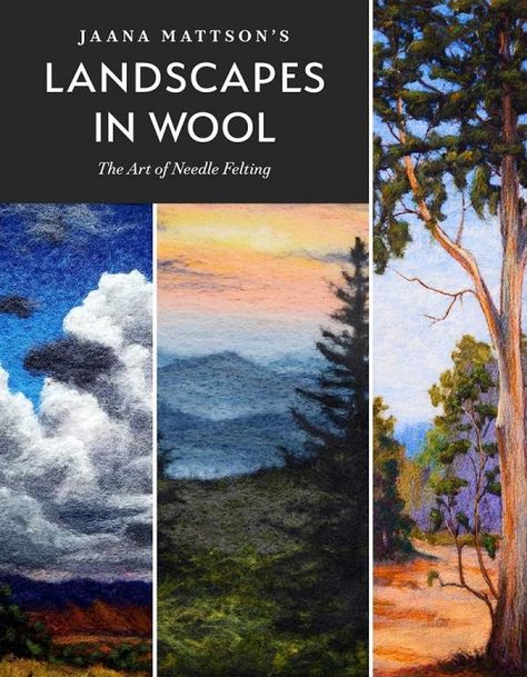 Needle Felted Landscapes, Felt Landscapes, Felted Landscapes, Felted Vessels, Painting With Wool, Felted Pictures, Pancake Art, Needle Felting Supplies, Landscape Art Quilts