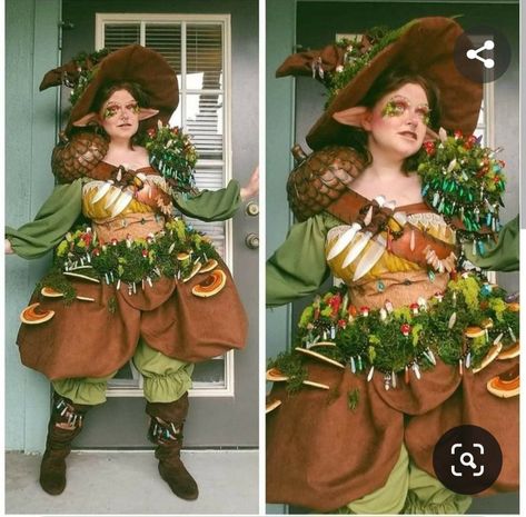 Mushroom Costume, Ren Faire Outfits, Woodland Elf, Fair Outfit, Ren Faire Costume, Elf Cosplay, Fairy Cosplay, Fair Outfits, Ren Fest