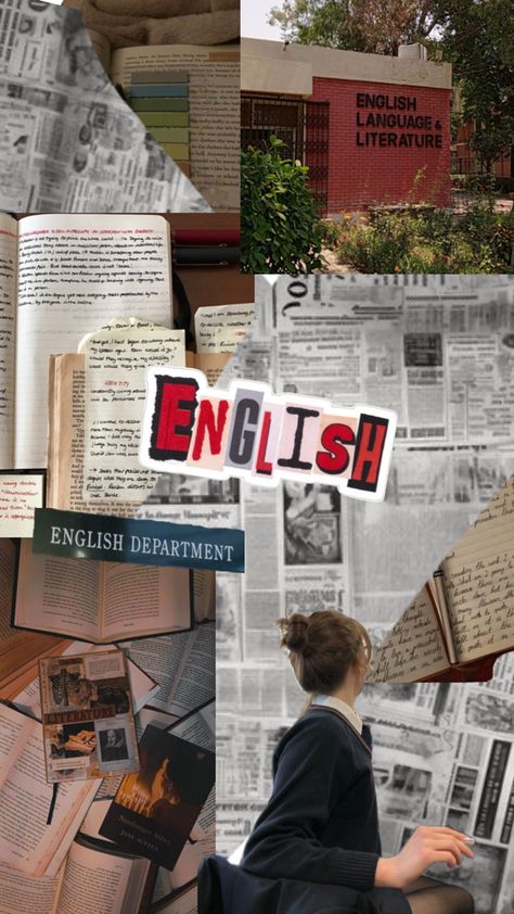 #collage #aesthetic #English #ELA #literature #school #studies #study #stuying #reading Improve English Aesthetic, English Literature Study Aesthetic, English Subject Wallpaper, Literature Aesthetic Collage, English Lecturer Aesthetic, Dark English Aesthetic, Reading Aesthetic Collage, History And English Aesthetic, English Literature Degree Aesthetic