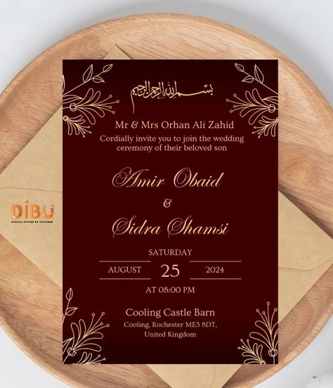 Cherish your special moment with our elegantly simple wedding reception card – the perfect way to invite your your loved once 💌 . . #digitalinvitesbyuniverse #weddingcardsdesign #ecardsforyou #receptioncards #reception #weddingseason #wedding #digitalinvitation #savethedatecards #savethedateinvites♥️ Simple And Elegant Wedding Invitations, Wedding Reception Card Invitation, Reception Cards Invitation, Simple Wedding Invitation Card, Baby Birth Announcements, Wedding Reception Card, Simple Wedding Reception, Wedding Reception Cards, Elegant Wedding Invitation Card