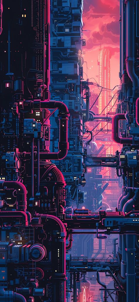 Neon Cyberpunk Aesthetic, Neon Cyberpunk, Vaporwave Wallpaper, Cyberpunk City, Arte Cyberpunk, Cyberpunk Aesthetic, Pop Art Wallpaper, Art Gallery Wallpaper, Futuristic Art