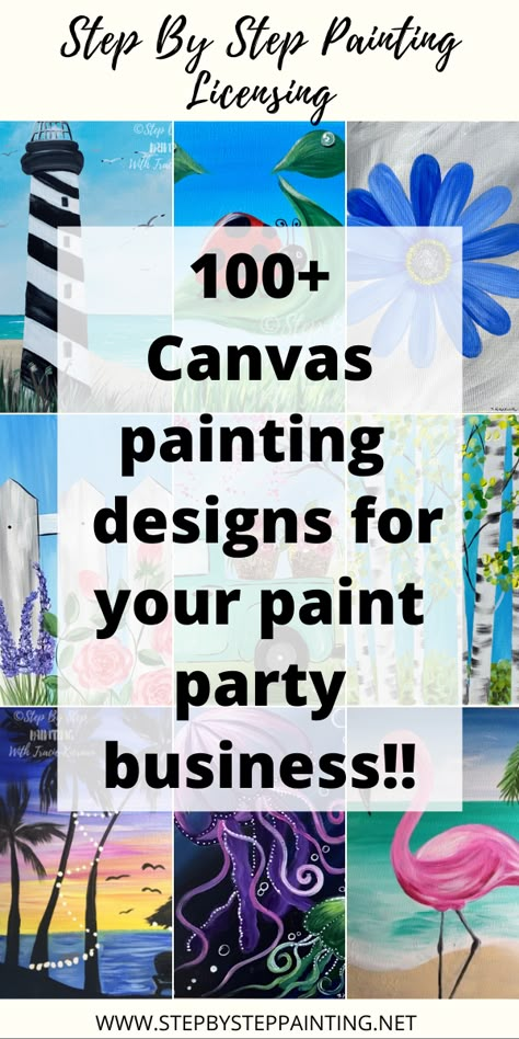 What To Paint At A Paint Party, Paint Night Fundraiser Ideas, Painting Ideas For Paint And Sip, 6 X 6 Canvas Painting Ideas Easy, Paint Party Templates Free Printable, Easy Paint Party Paintings, Art And Wine Painting Ideas, Canvas Party Ideas For Adults, Paint And Sip Business Ideas