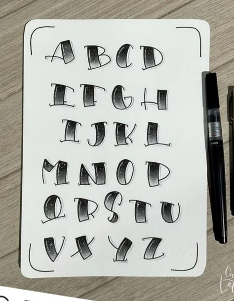 Cool Fonts Alphabet Creative Hand Lettering, Cool Fonts Alphabet Creative, Hand Lettering Alphabet Fonts Creative, Font Styles Alphabet Calligraphy, Alphabet Fonts Creative, Cool Writing Fonts, Different Fonts Styles Alphabet, Bold Lettering Fonts, Writing Styles Fonts